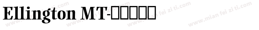 Ellington MT字体转换